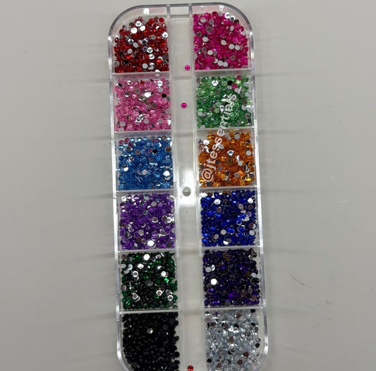 Multicolor Rhinestone Box - 12 grit - JTessentials