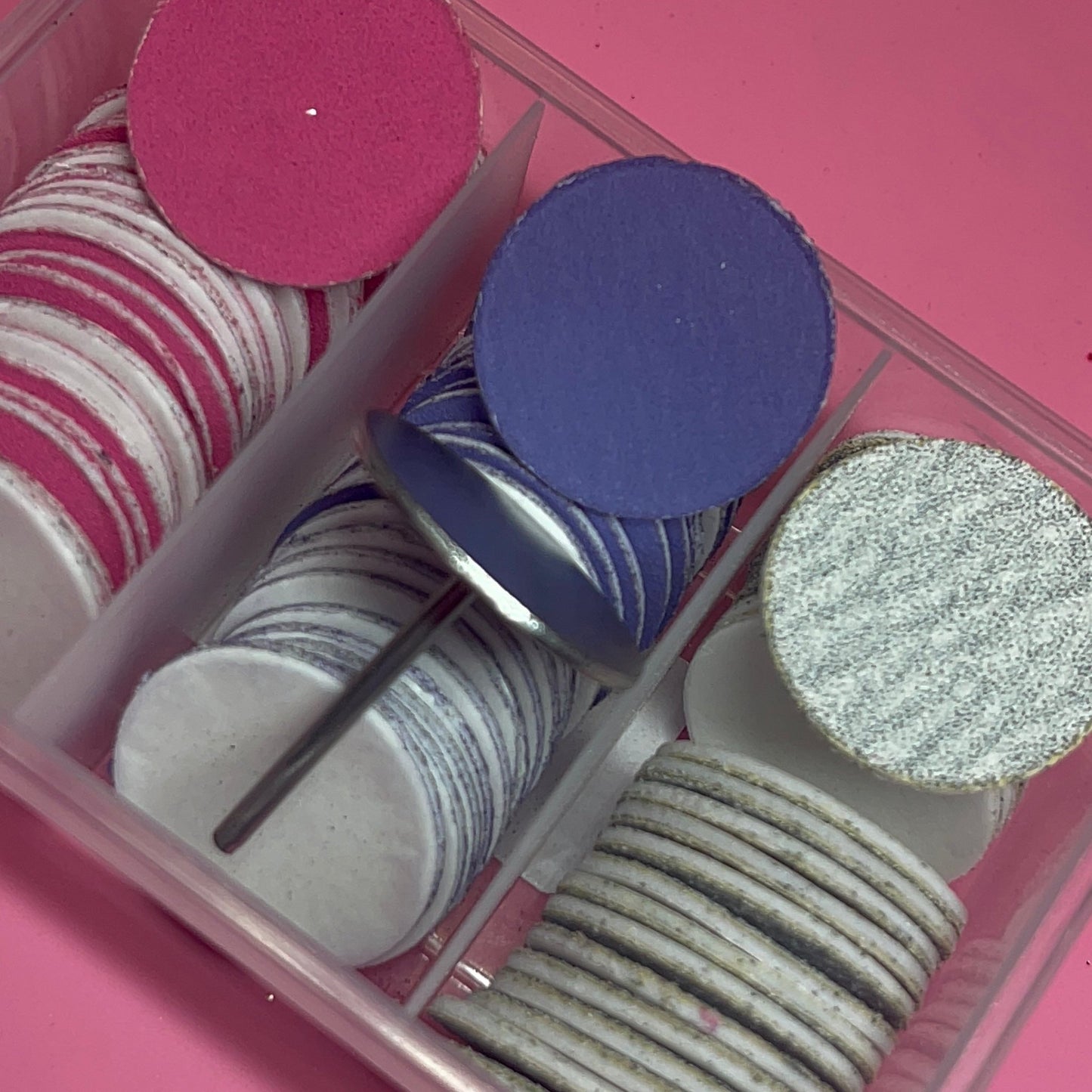 Nail Drill Paper Disc & Metal Bit Box – 80, 150 & 240 Grit Replacement Discs - JTessentials