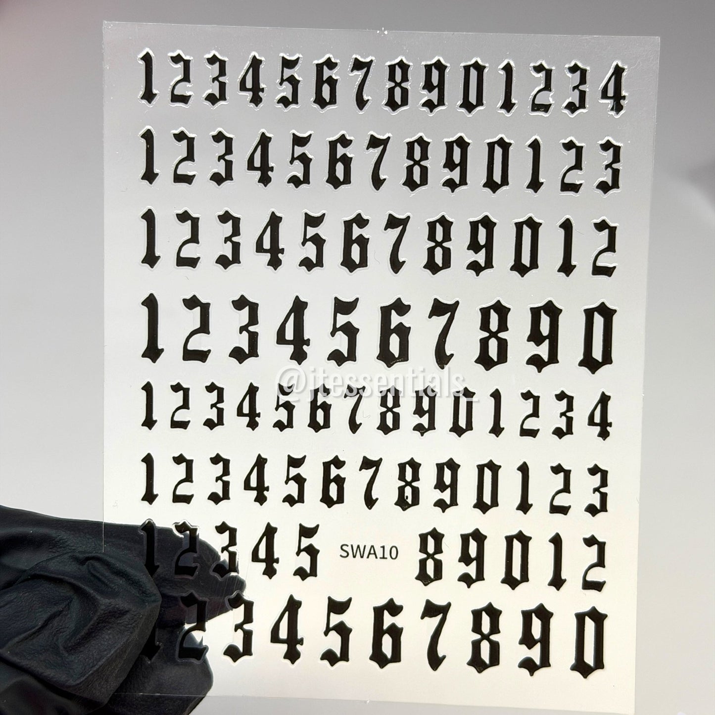 Number Set 0–9 Art Stickers|SWA10 - JTessentials