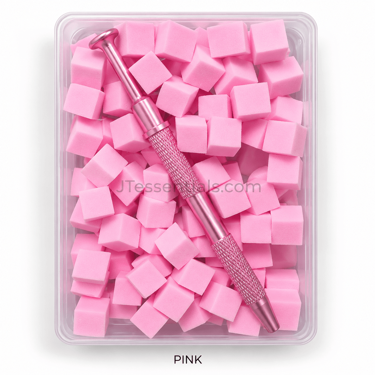 Ombré Nail Art Sponge Set with Holder Tool – Pink & White - JTessentials