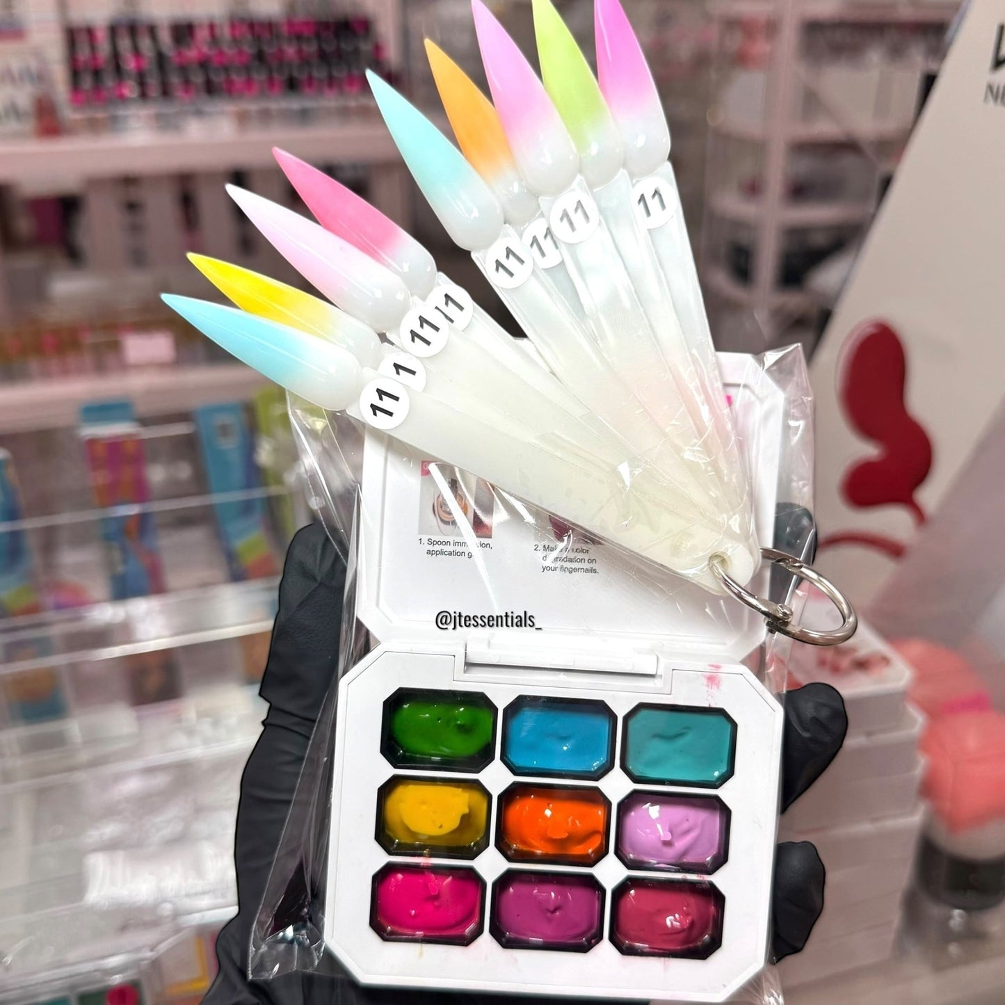 Pat Pat Gel Palette – 9 Color Creamy Nail Art Painting Gel - JTessentials