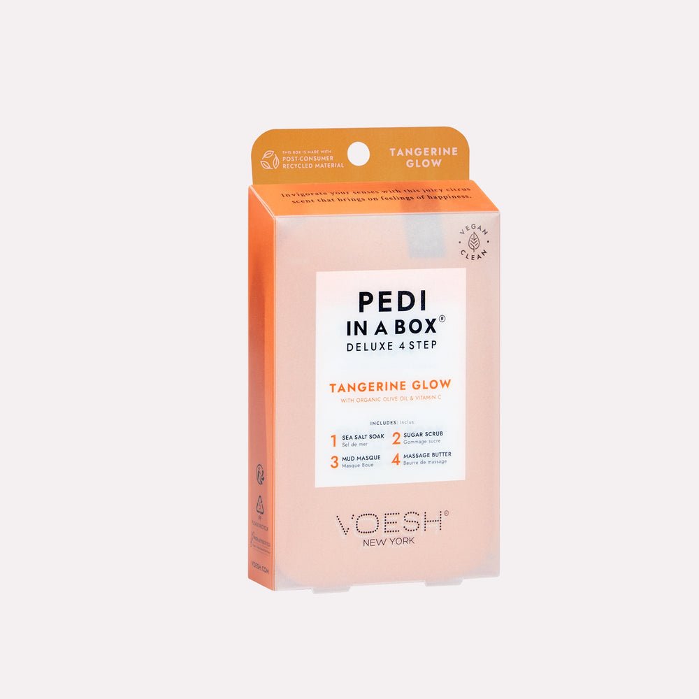 Pedi in a Box – Deluxe 4 - Step Spa Pedicure Kit | Exfoliate, Nourish, Hydrate & Glow - JTessentials
