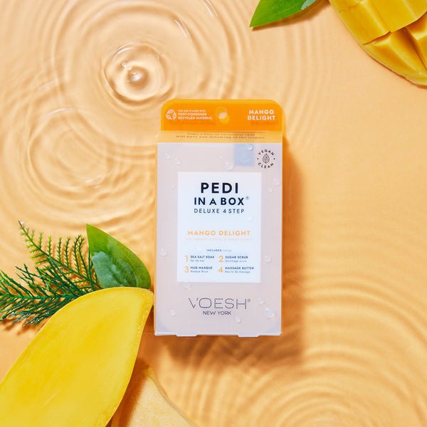 Pedi in a Box – Deluxe 4 - Step Spa Pedicure Kit | Exfoliate, Nourish, Hydrate & Glow - JTessentials