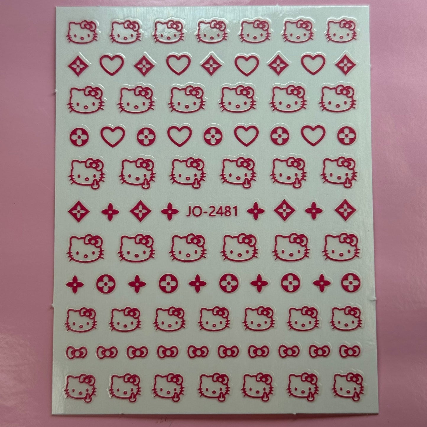 Pink HK - Nail sticker - JTessentials