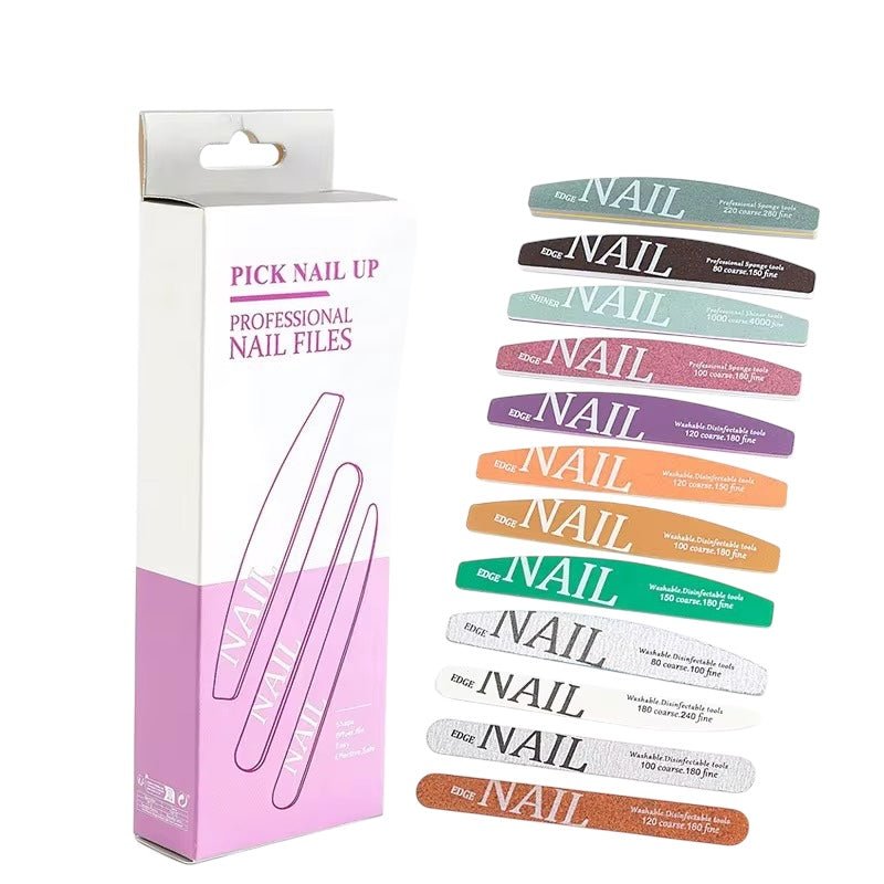 Professional Nail File Set – 10 Grit Options - JTessentials