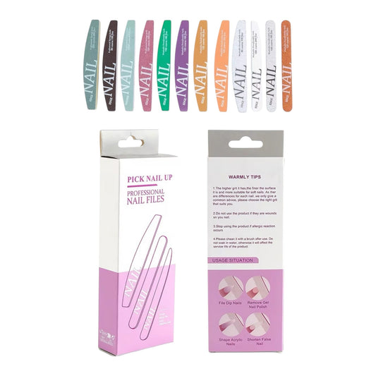 Professional Nail File Set – 10 Grit Options - JTessentials