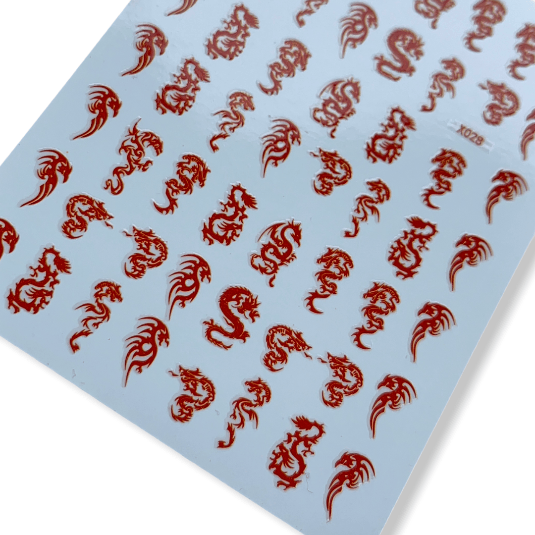 Red Dragon Stickers - JTessentials