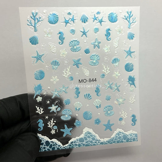 Sea Nail Sticker - Starfish & Shell Mix - JTessentials