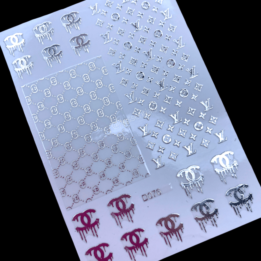 Silver Designer Drip Sticker D076 - 4 - JTessentials
