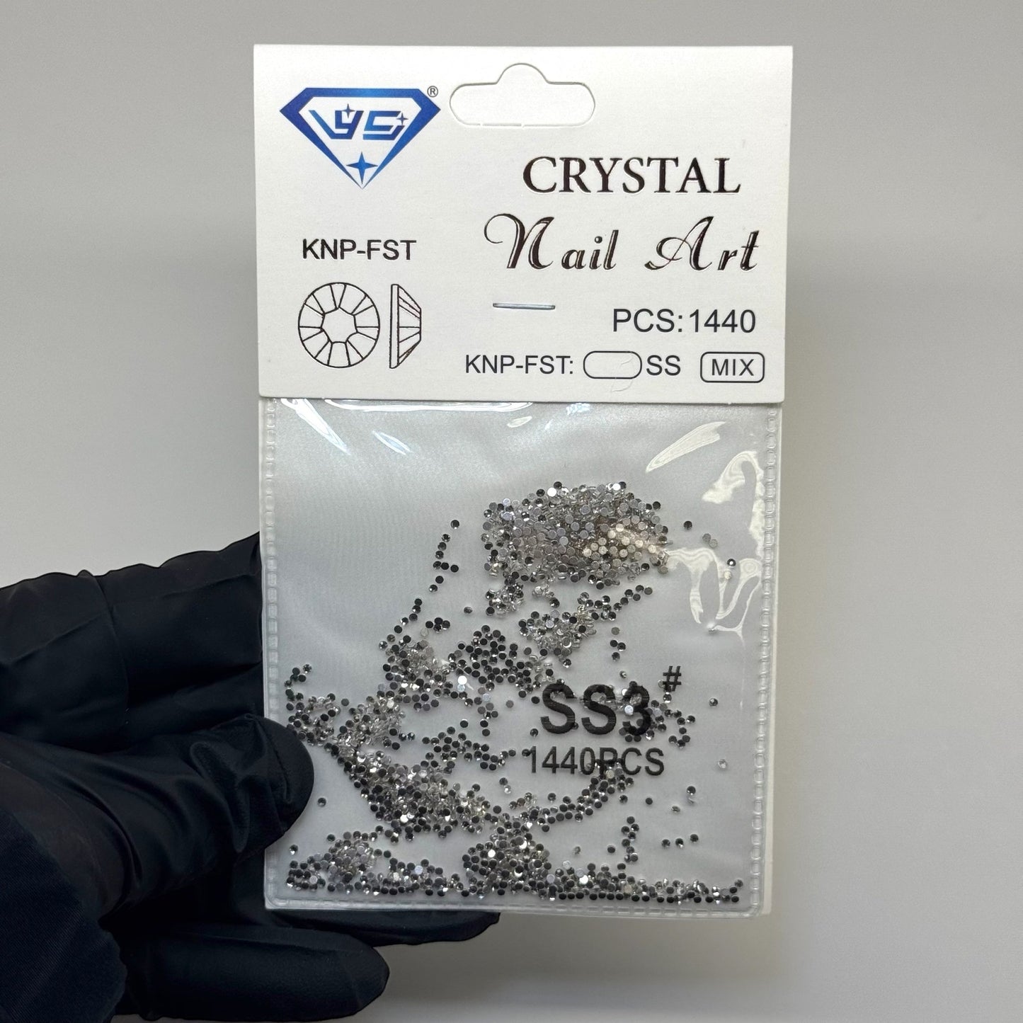 Ss3 - Silver rhinestone 1440 pcs - JTessentials