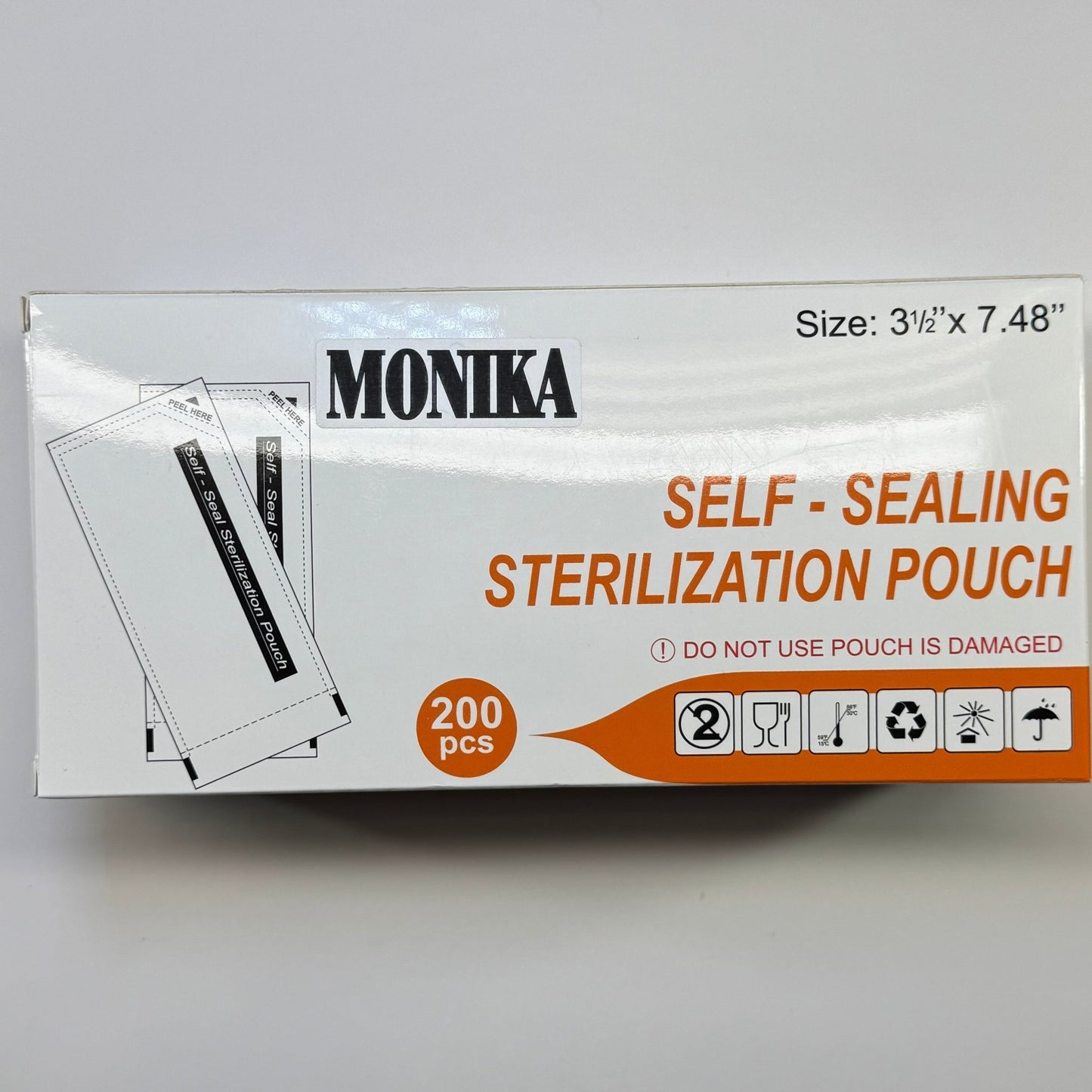 Sterilization Pouches - 200 Pcs Box, Self - Sealing for Hygienic Nail Tools - JTessentials