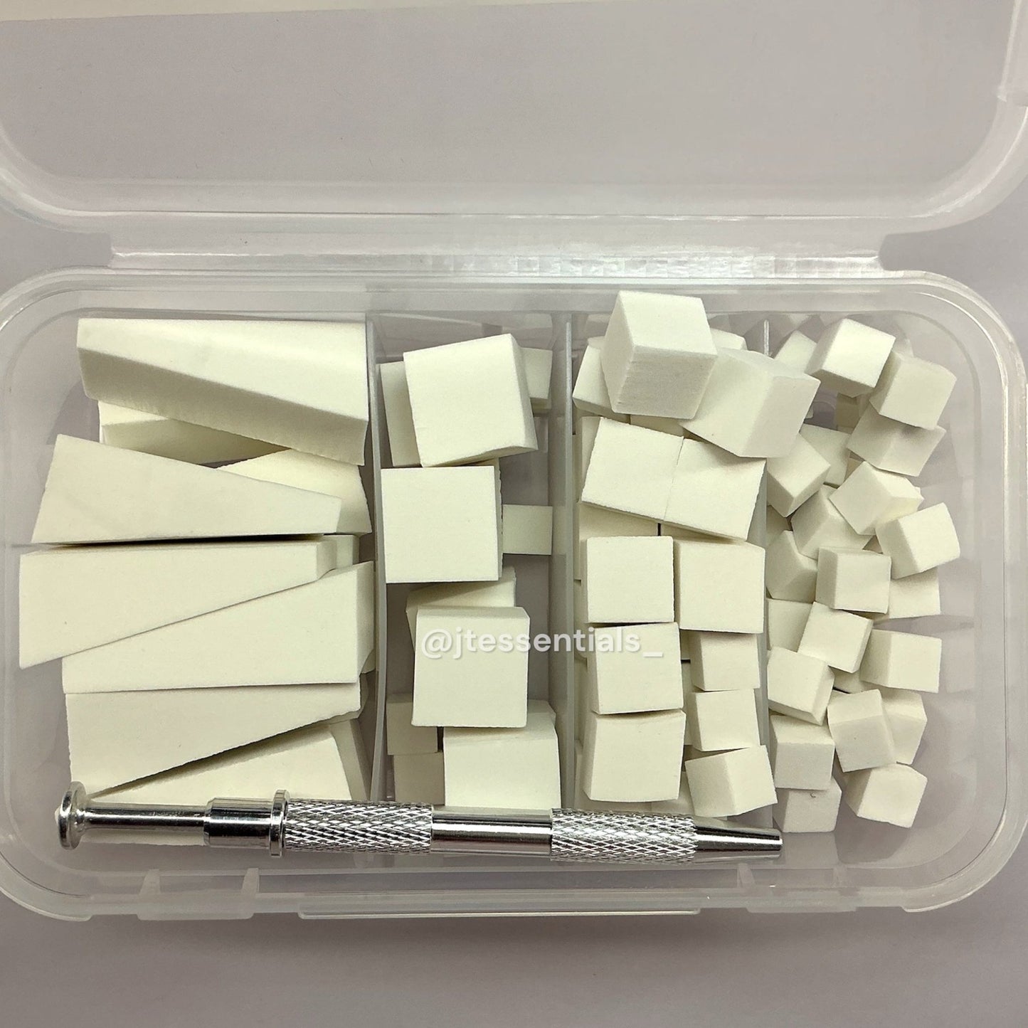 Variety sponge & picker pen set -white - JTessentials