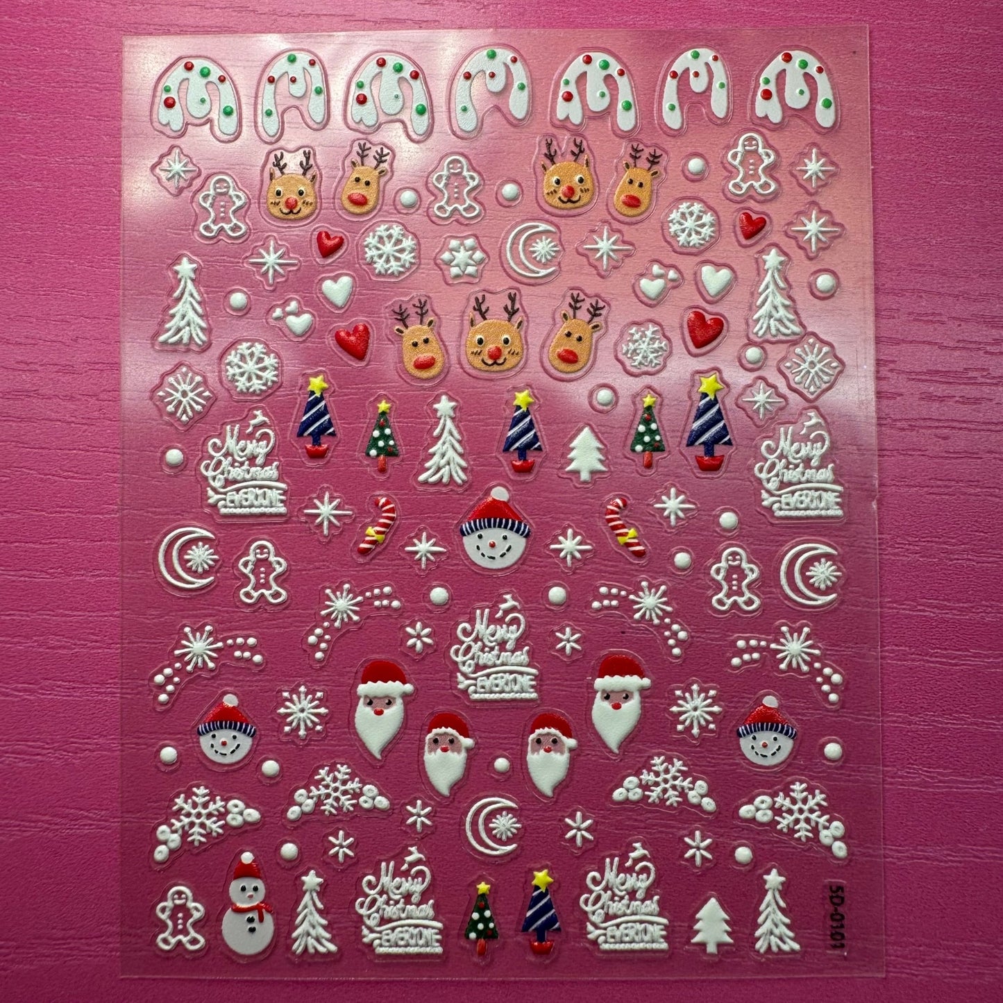 01 Christmas Nail Stickers – Festive Designs for Easy Holiday Nail Art - JTessentials