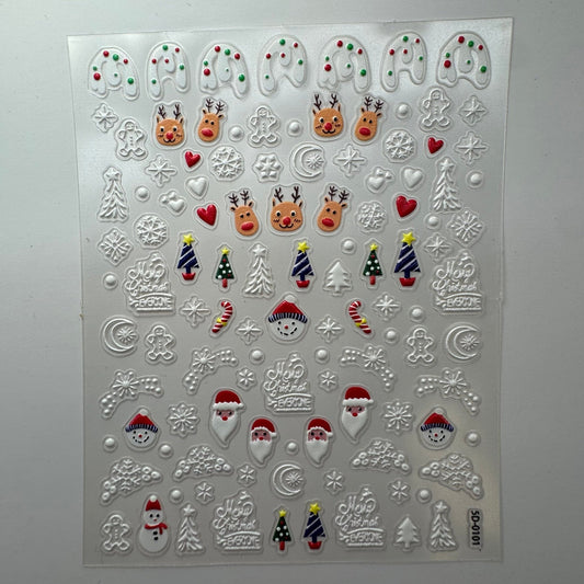 01 Christmas Nail Stickers – Festive Designs for Easy Holiday Nail Art - JTessentials
