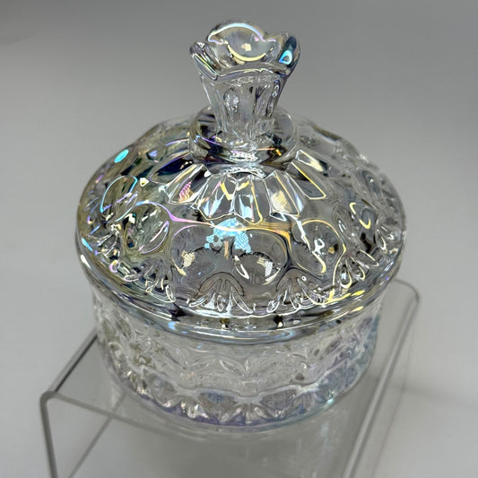 01 Iridescent Crystal Dappen Dish – Elegant Acrylic Liquid Container for Nail Techs - JTessentials