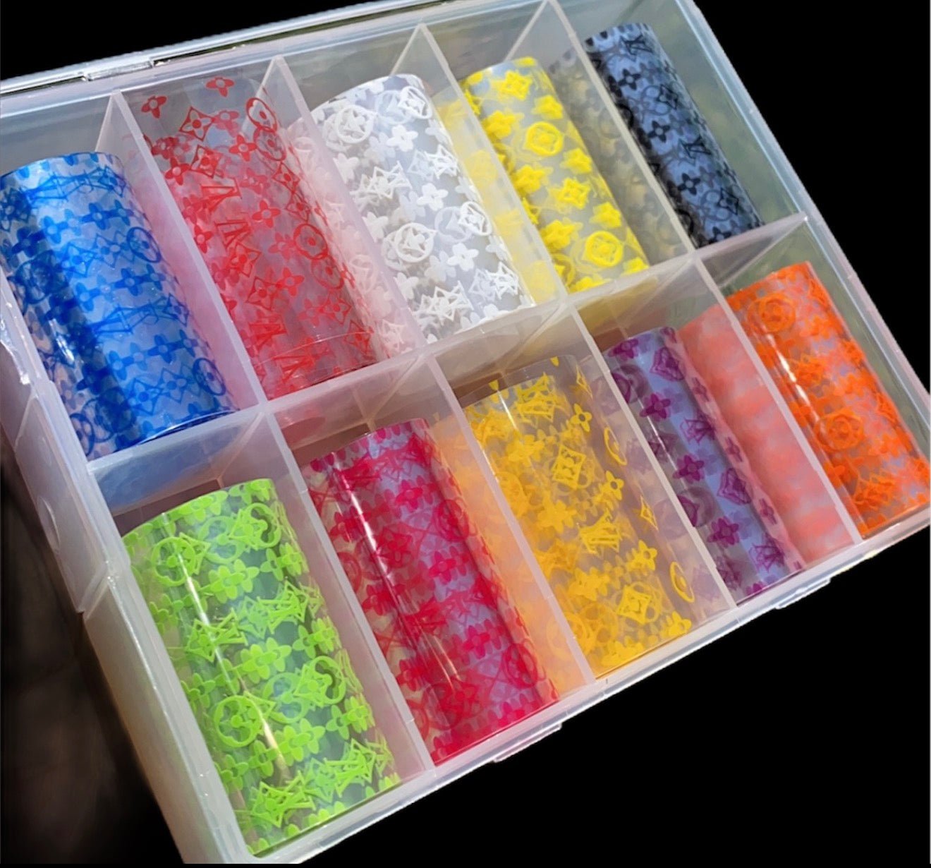01 Lux nail foil box - 10 pcs - JTessentials