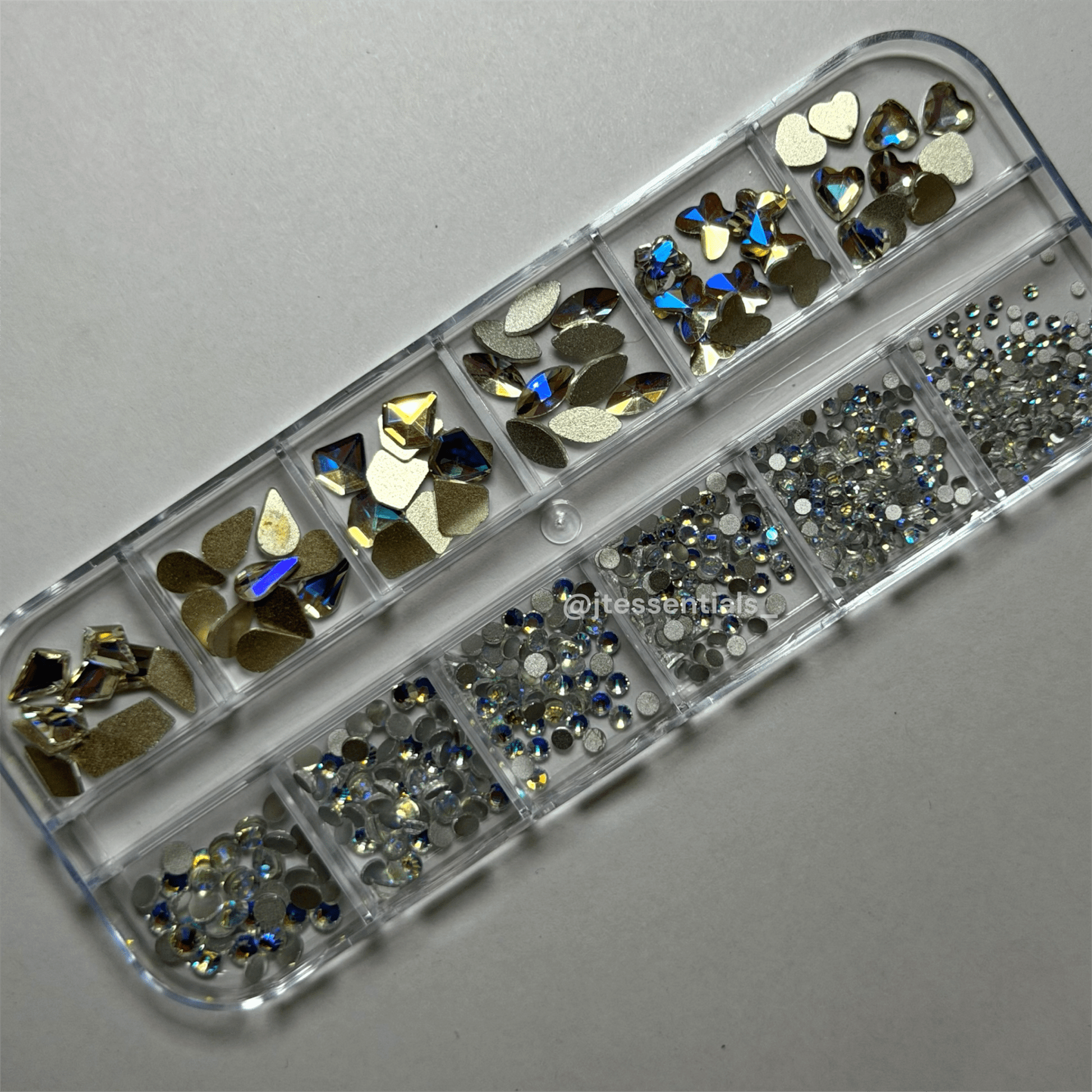 02 Blue AB Rhinestone Box - High Quality Rhinestone box - JTessentials