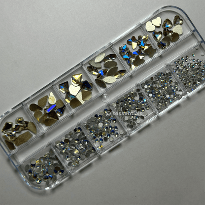 02 Blue AB Rhinestone Box - High Quality Rhinestone box - JTessentials