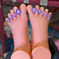 02 Flower Toe Separator with 3D Fun Nail Designs - Style Toe Spacers for Pedicures and Nail Art - JTessentials