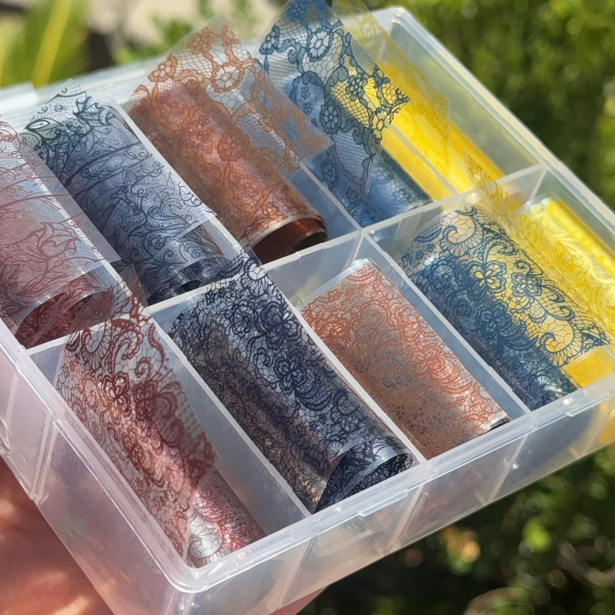 02 Lace Nail Foil Set –Floral Designs - JTessentials