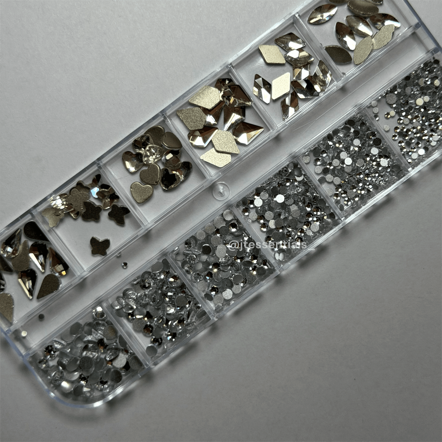 02 Silver Rhinestone Box - High Quality Rhinestone box - JTessentials