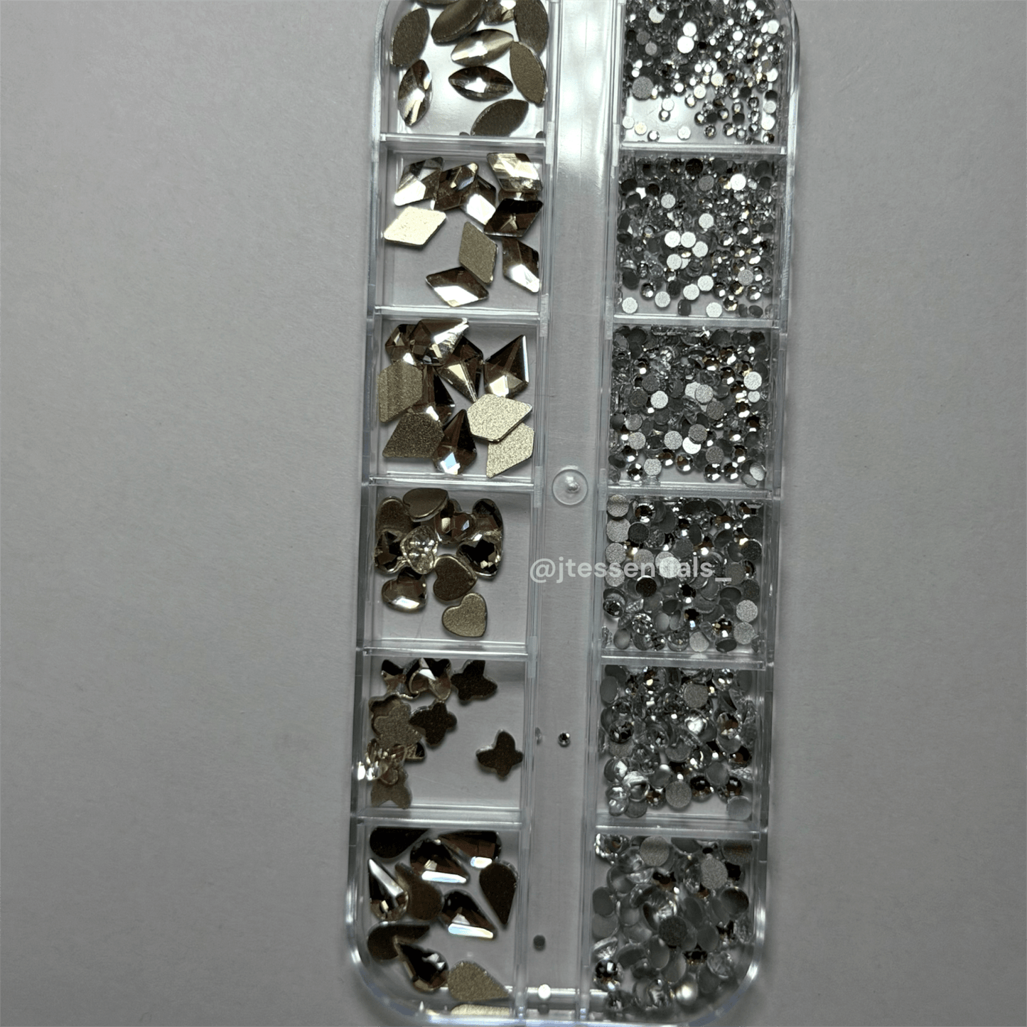 02 Silver Rhinestone Box - High Quality Rhinestone box - JTessentials