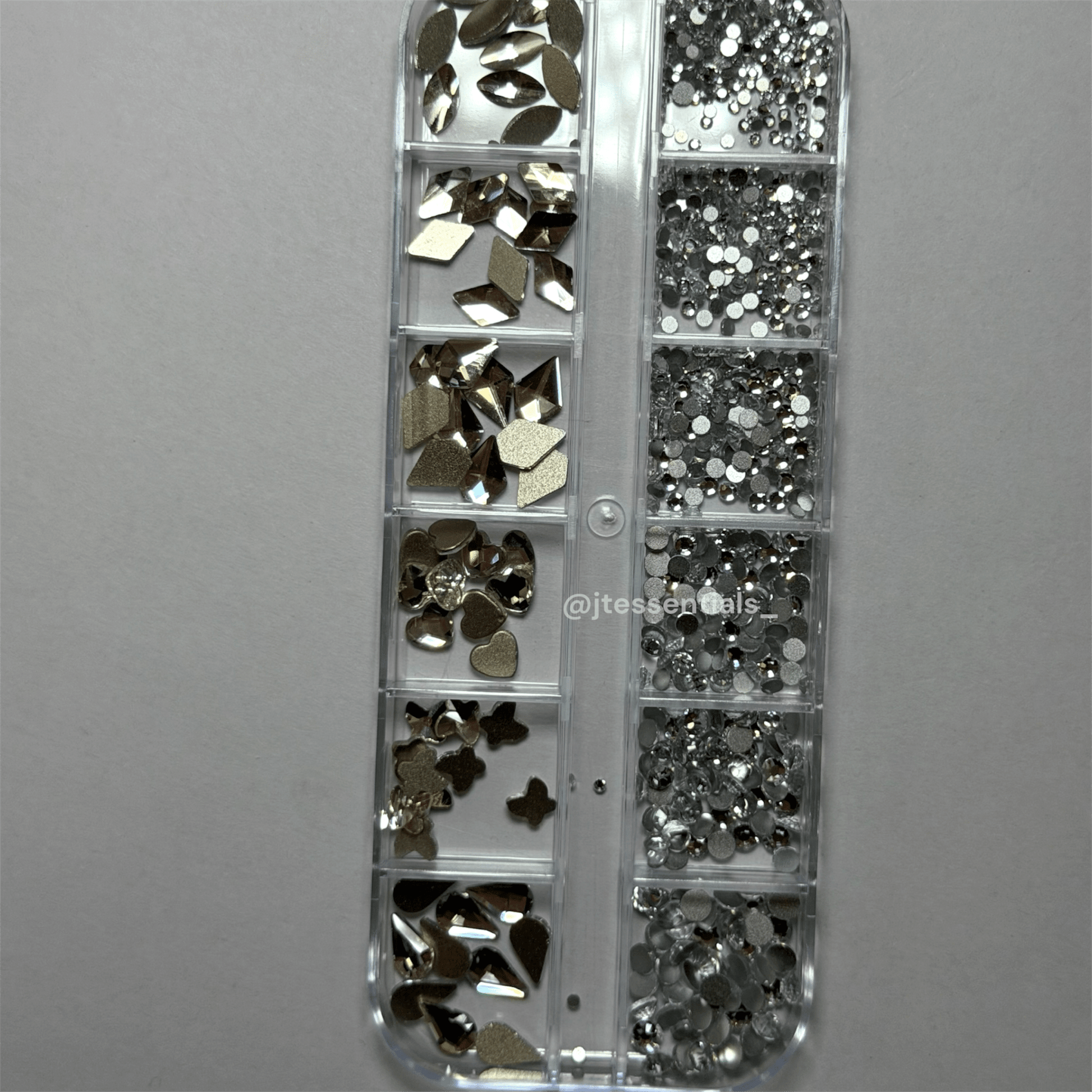 02 Silver Rhinestone Box - High Quality Rhinestone box - JTessentials