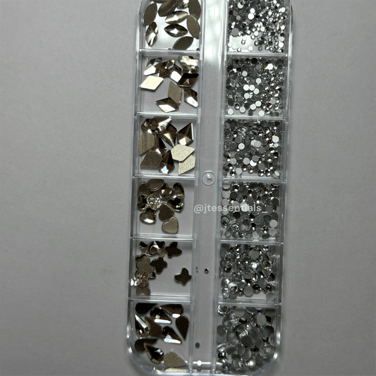 02 Silver Rhinestone Box - High Quality Rhinestone box - JTessentials