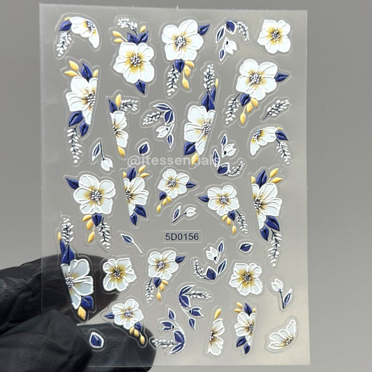 02Flower 5D Nail sticker | 5D0156 - JTessentials