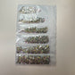 Ab rhinestone flat back- 6 grit pack of crystals for nail decoration