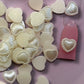White Heart Nail Charms – 3D Pearl Accent Hearts
