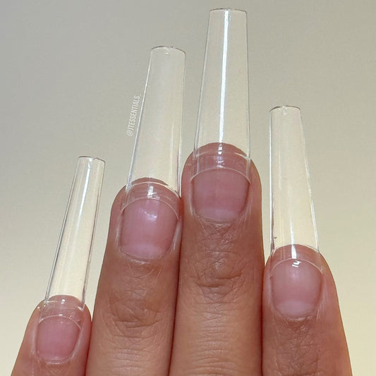 Long Straight Coffin-Nail Tips Box 500 pcs