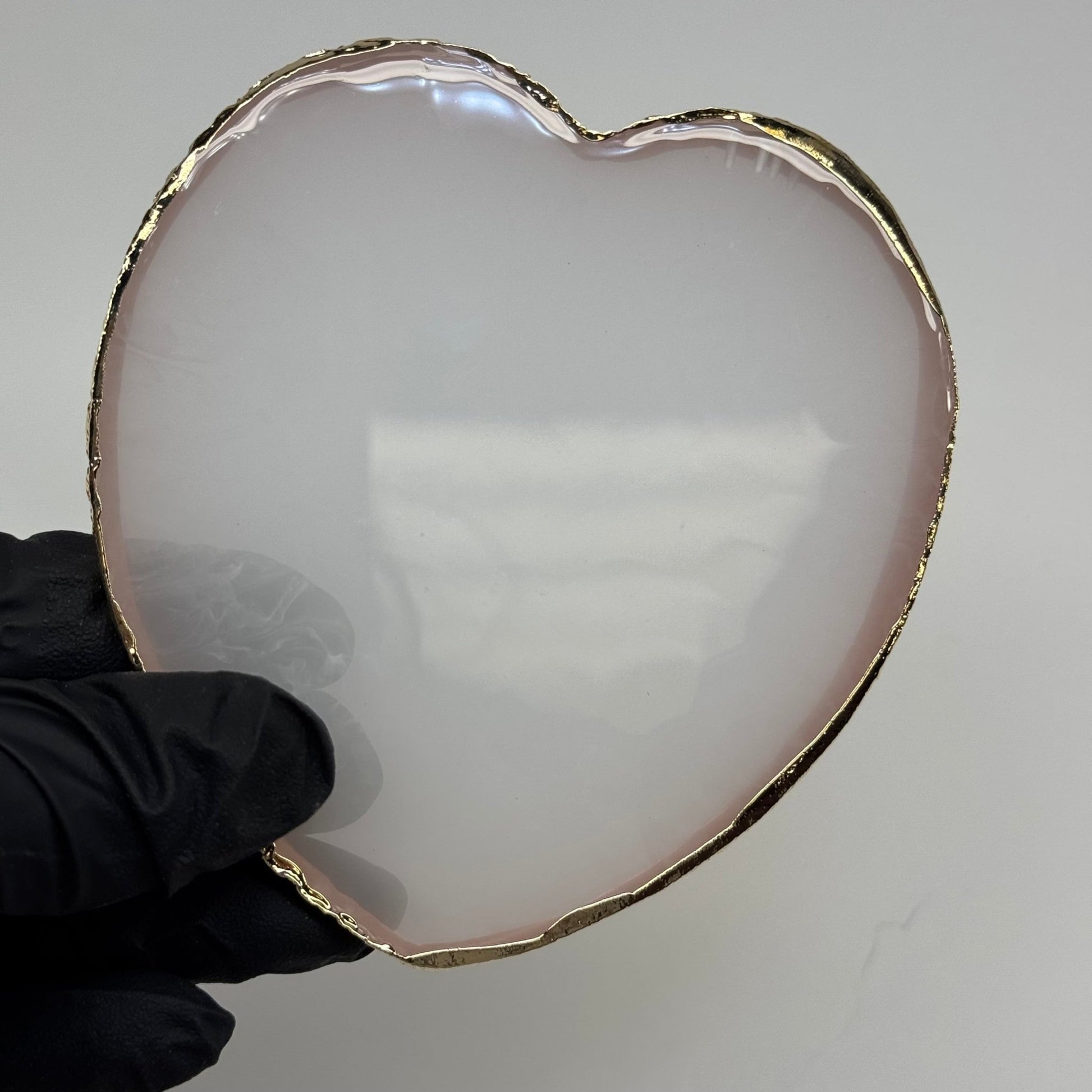 1 pc Heart - Shaped Glass Nail Art Palette - JTessentials