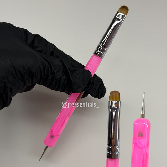 1 PC pink French Brush 8 - Dotting Tool - JTessentials