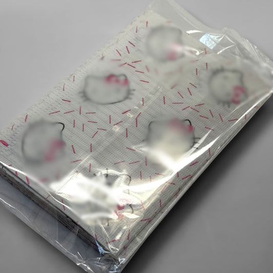 10 - Pack Kitty Disposable Dental Bibs – Waterproof Table Covers for Nail Techs & Spa Use - JTessentials