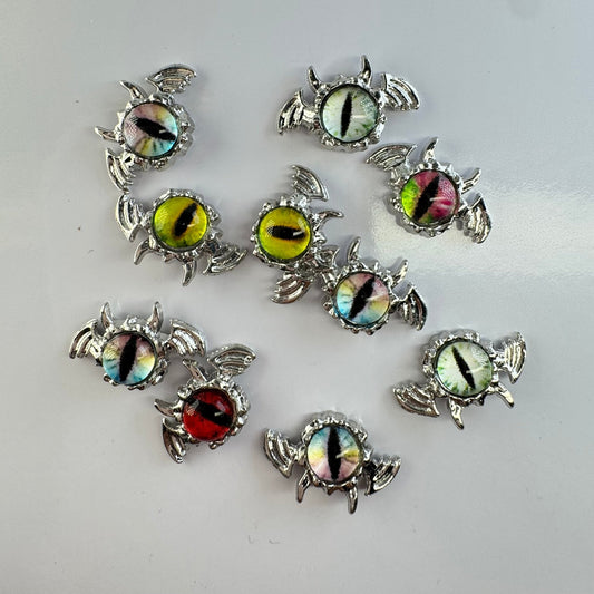10 pcs Bat Eye Ball Nail Charm Halloween – Spooky 3D Nail Art Decoration - JTessentials