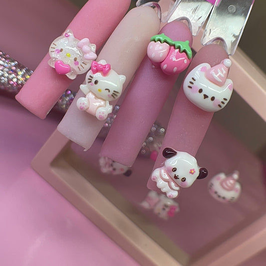 10 pcs MIX - 02 HELLO K Nail charms - JTessentials