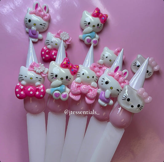 10 pcs MIX - 03 HELLO K nail charms - JTessentials