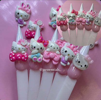 10 pcs MIX - 03 HELLO K nail charms - JTessentials