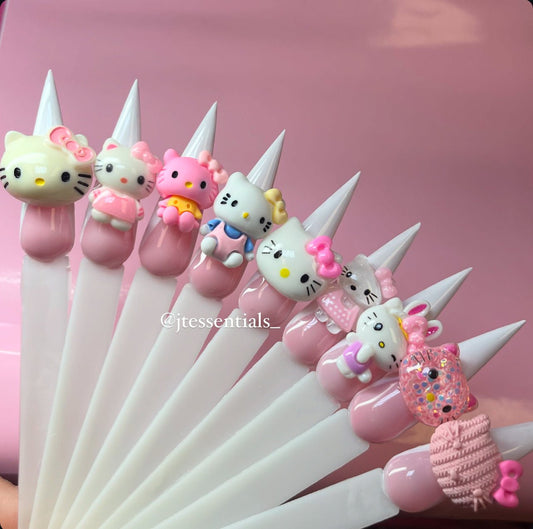 10 pcs MIX - 06 HELLO K nail charms - JTessentials