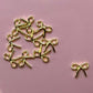 10 Pcs Thin Bow Gold Nail Charms - Elegant & Cute Nail Accessories - JTessentials