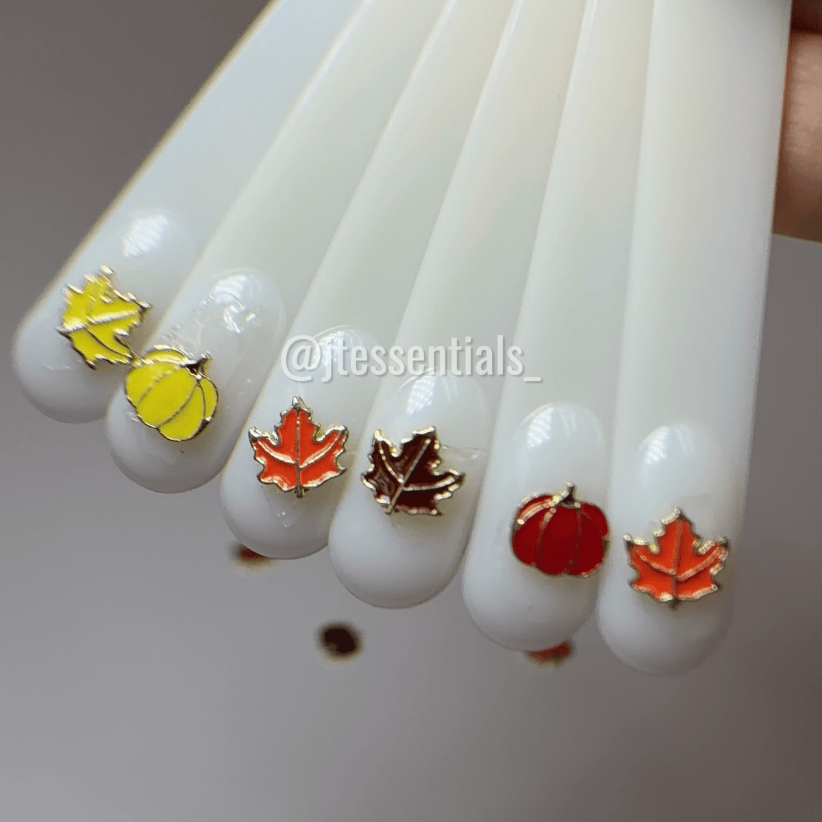 10 piece-pumpkin charms autum fall - JTessentials