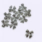 10 - Piece Silver Bow Nail Charms - Model 01 Elegant 3D Nail Art Decorations - JTessentials