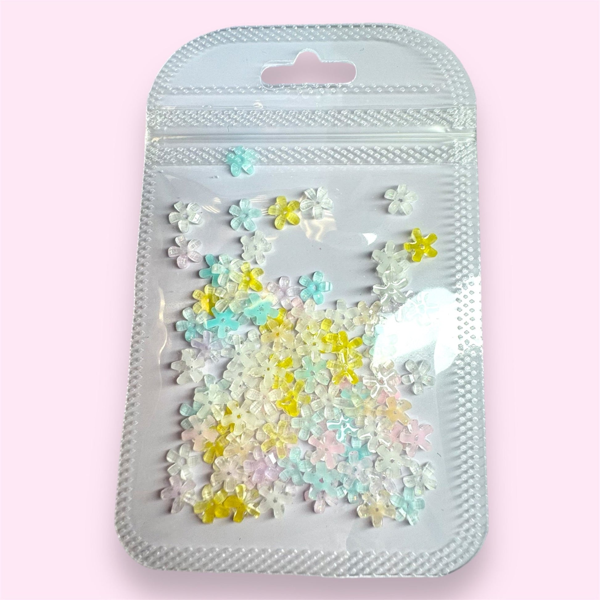 100 pcs Pastel flower Nail Charm Outline – Perfect for Nail Art Creations - JTessentials