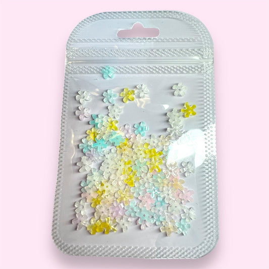 100 pcs Pastel flower Nail Charm Outline – Perfect for Nail Art Creations - JTessentials