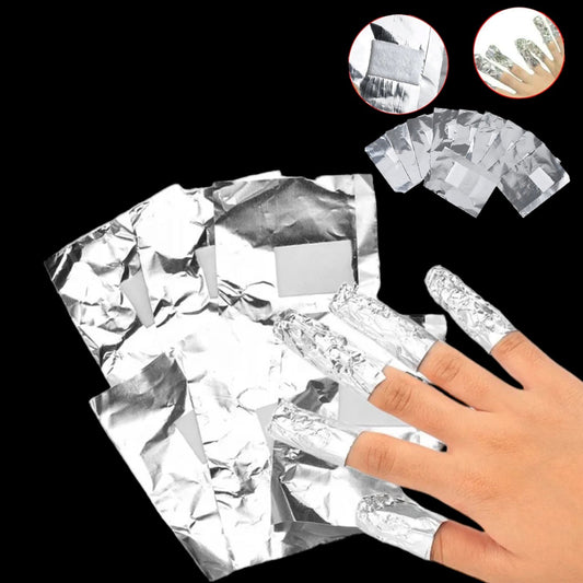 100pcs• soak off Nail Envy Foil Wraps - JTessentials