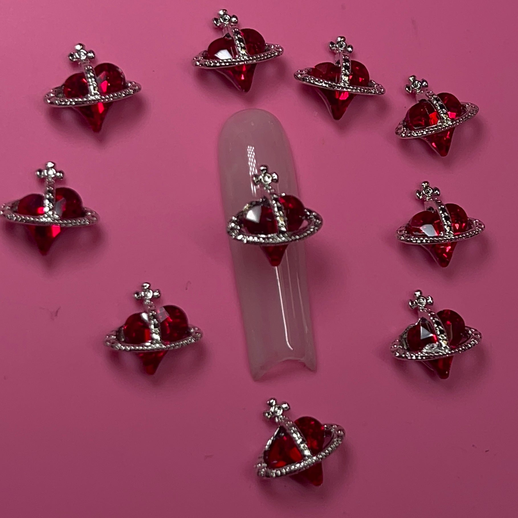 10pcs Heart PLANET - RED 10 pcs BAG - JTessentials
