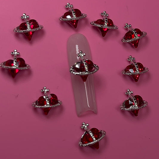 10pcs Heart PLANET - RED 10 pcs BAG - JTessentials