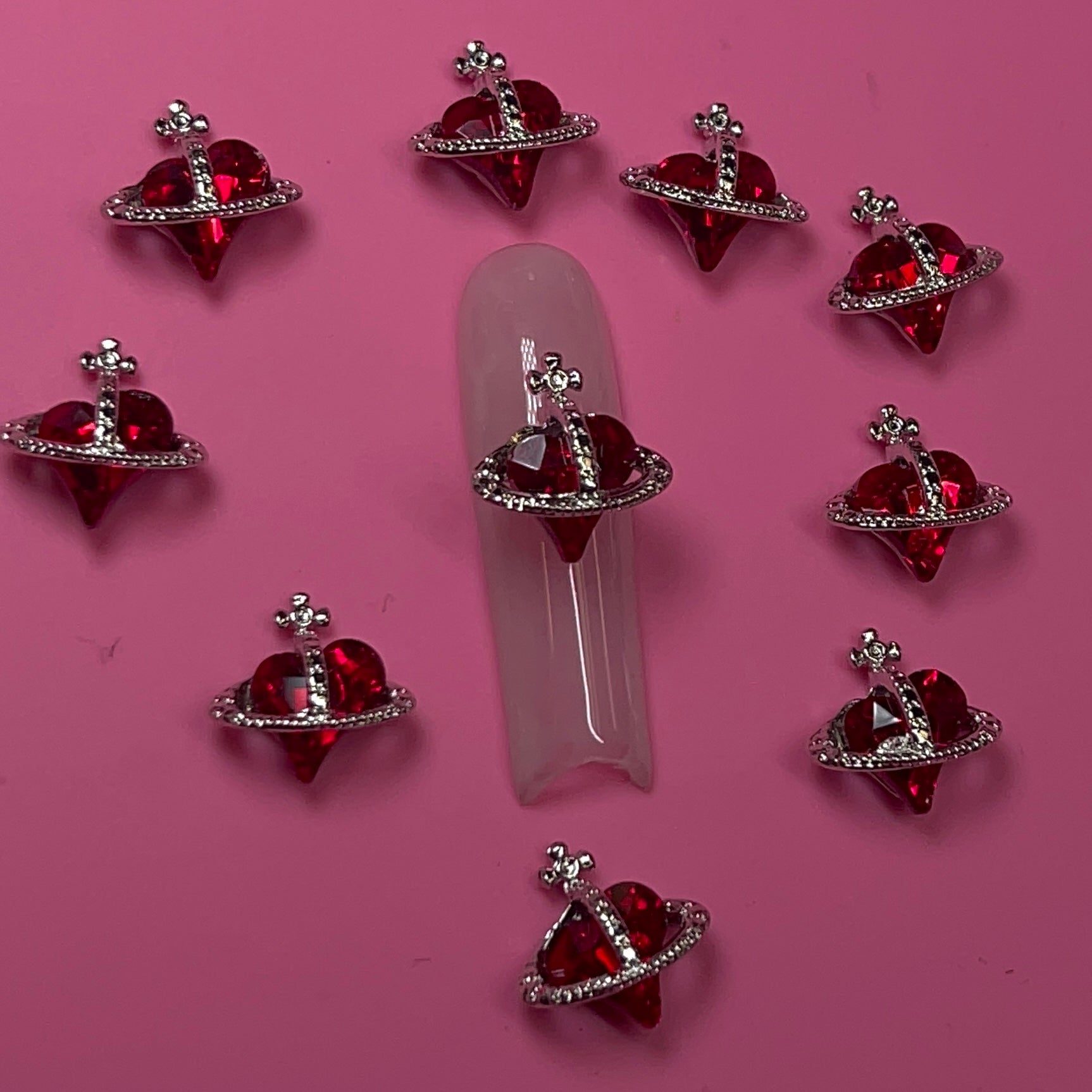 10pcs Heart PLANET - RED 10 pcs BAG - JTessentials
