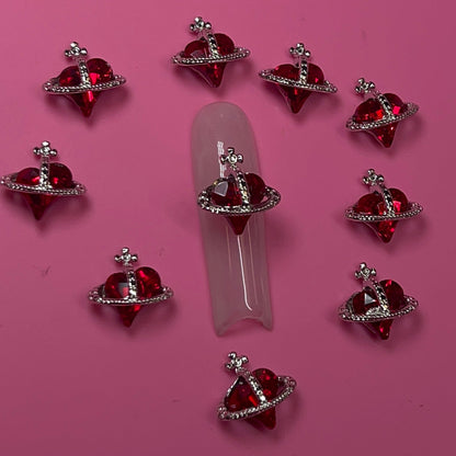 10pcs Heart PLANET - RED 10 pcs BAG - JTessentials